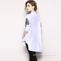 Long Sleeve Women Blouses Women Loose Embroidery Print Blouses/Top Manufactory